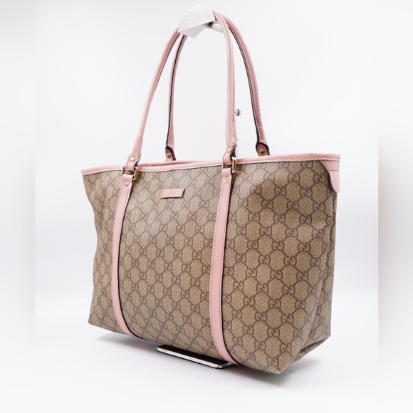BA25❤️ Gucci GG Monogram Supreme Coated Canvas Joy Tote Bag - Picture 3 of 13